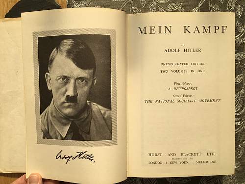 Unknown Edition of Mein Kampf