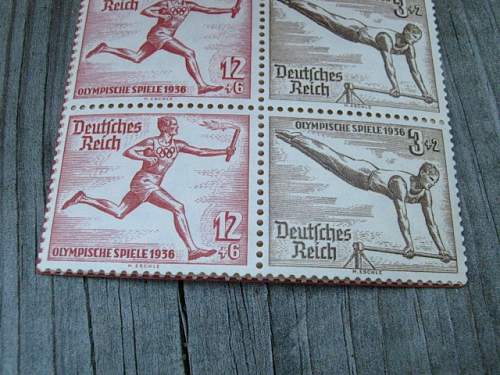 1936 summer olympics stamp booklet