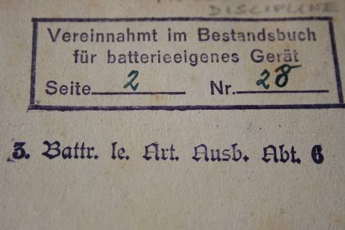 Wehrmacht Book from Osnabruck (Winklehausen Kaserne)
