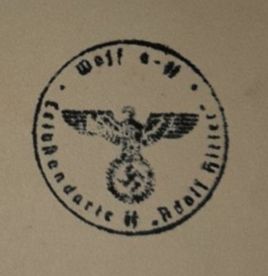 Stamp Waffen-SS Leibstandarte &quot;Adolf Hitler&quot; .