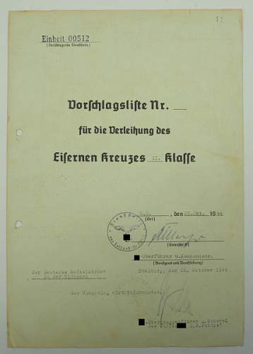 Document signed by Dirlewanger and Hofle...opinions