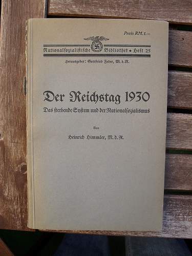 Book written by Heinrich Himmler
