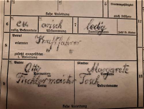 SS Nord Wehrstammbuch, Gesundheitsbuch and other documents for Unterscharführer Horst Greinke