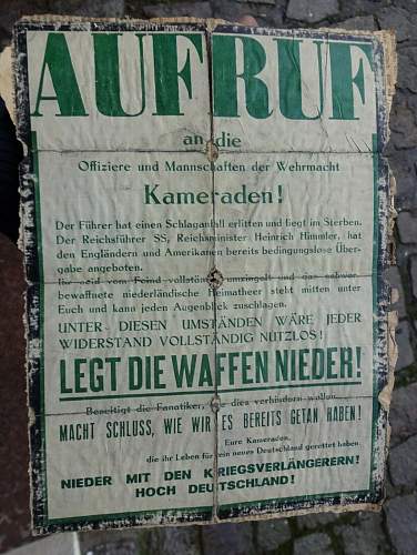 Dutch anti-german propaganda poster 1945