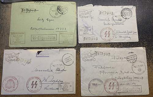 Soldiers letters home SS Totenkopf Inf Rgt 3 SS Eigentum