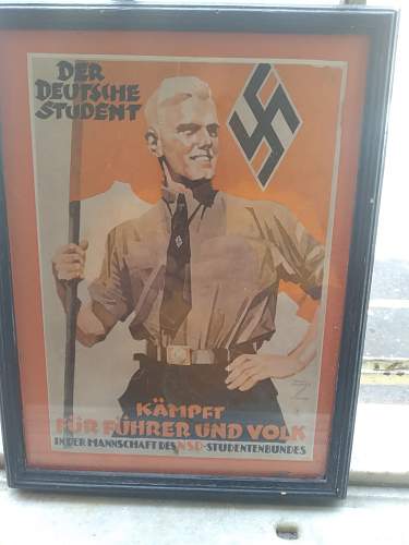 HELP with poster propaganda Hitler Youth &quot;der deutsche student&quot;. real or fake?