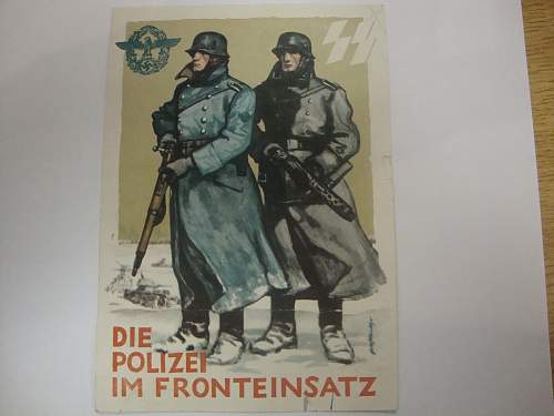 Polizei/SS Postkarte