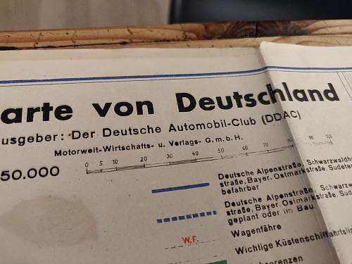 DDAC Strassenkarte von Deutschland 1941