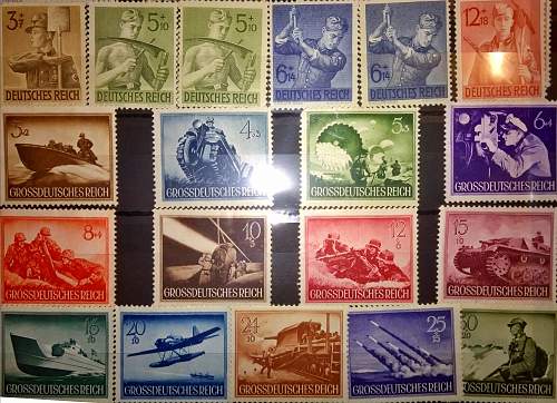 Unit stamps and propaganda stamps from 3rd Reich