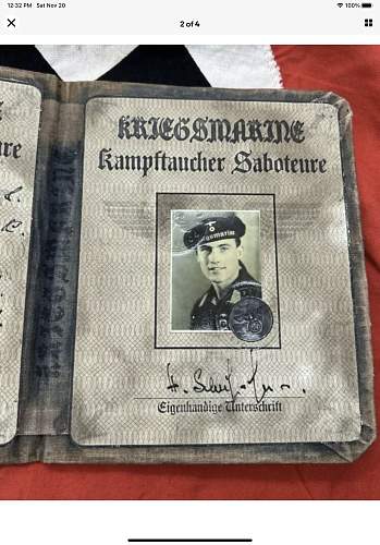 Help to see if this is genuine Kriegsmarine ID book