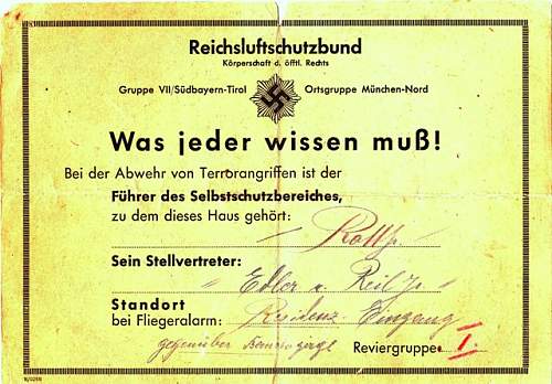 Reichsluftschutzbund Notice