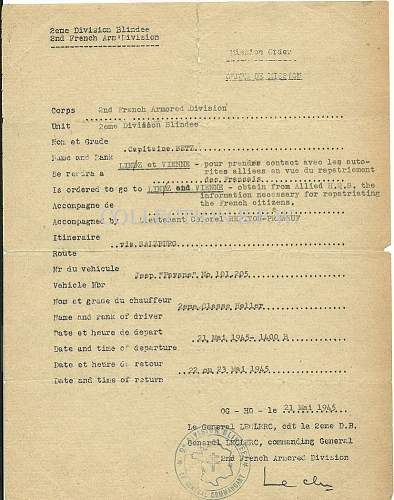 Surrender order for german forces in Paris 1944