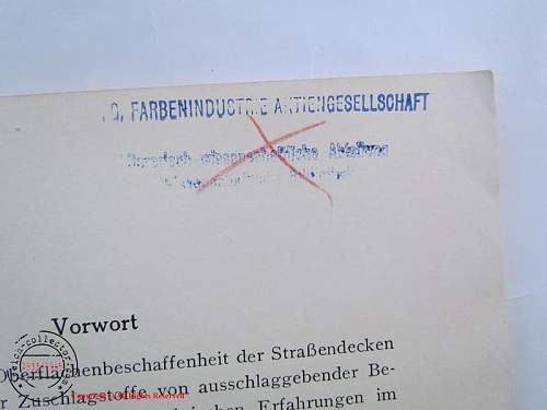 Help authenticating Auschwitz I.G. Farben book