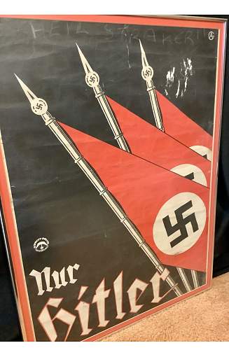 Nur hitler poster