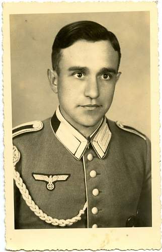 Some portraits of soldiers with Schützenschnur and other things