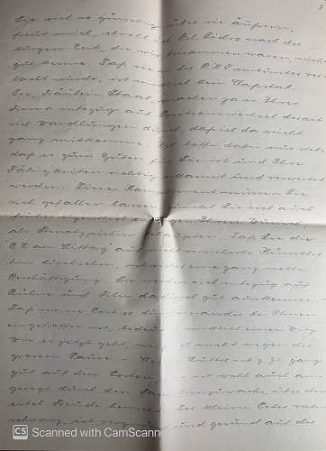 WW2 Era Letter Written by member of the Schutzpolizei in occupied Warsaw, Poland