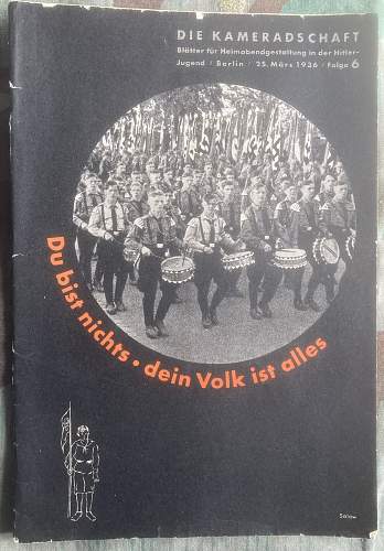 Blätter für Heimabendgestaltung in Der HJ Berlin März 1936.