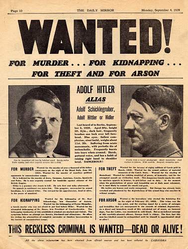 Wanted Posters of SS members
