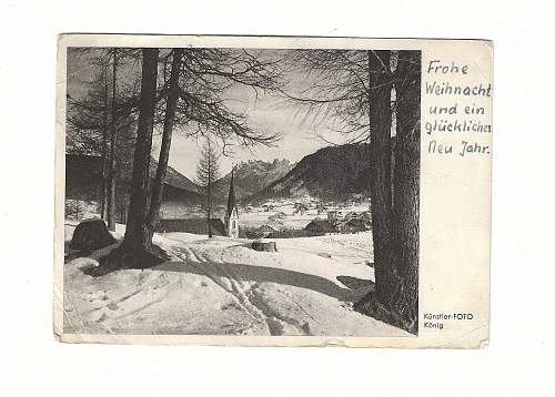 WW2 Era Postcard Written by German Sailor who would later be killed when his U-Boat was sunk.