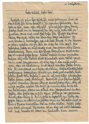 WW2 Era Letter Written by German Soldier on the Eastern Front