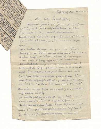 Interesting German Letter from WW2.