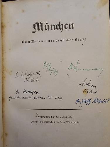 München - Vom Wesen einer Deutschen Stadt (30 Januar 1939 signed version)