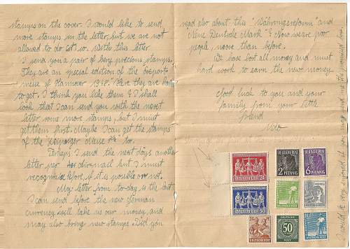 Letter Written by Young German Boy to a Former American Soldier Who He Had Spent Time With During WW2. Part 2.