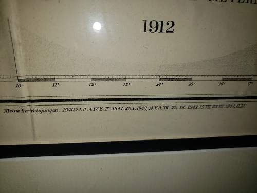 Kriegsmarine U-boat depth chart map