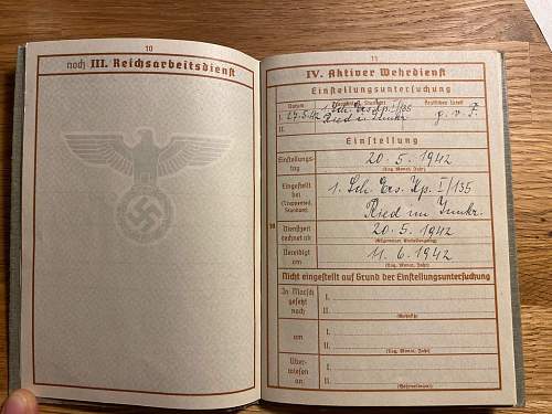 WW2 German Death Card and Wehrpaß Of August Hörmanseder.