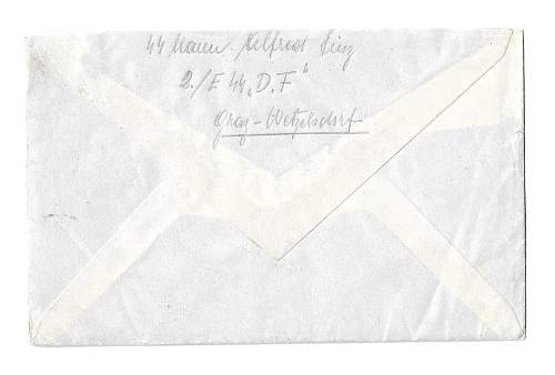 WW2 Era Letter Written by SS-VT “Der Fürher” Soldier, 1940