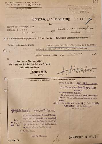 Himmler signed document