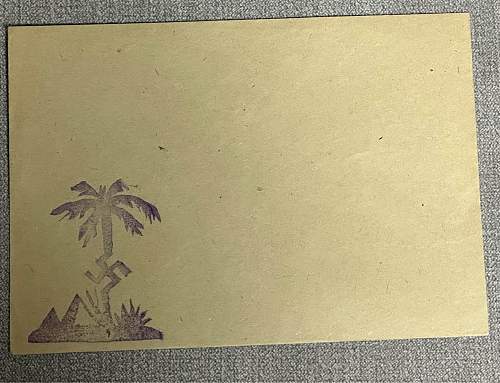 Unused Tunis 1943 Feldpost cover