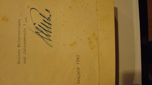 1941 Mein Kampf edition - Signed by Josef Burckel and Stamped with Nazi Insignia