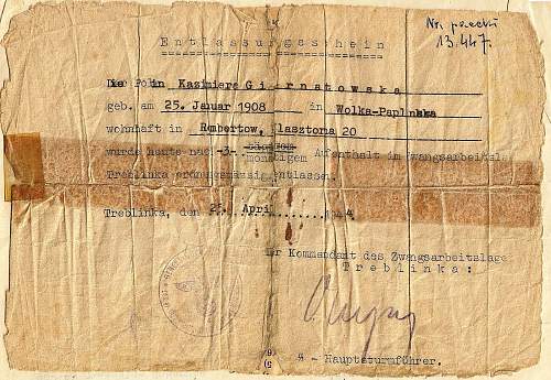 Treblinka document???