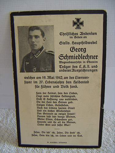 Death Card Eismeer front 1942 ?