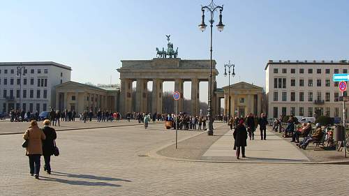 Brandenburg Gate - Then and now