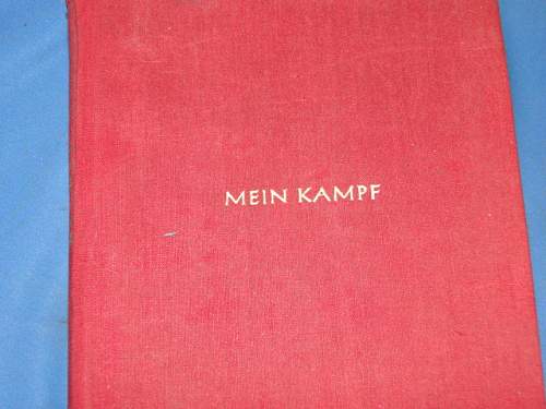 Wwii german mein kampf book