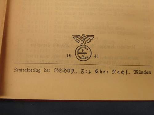 Wwii german mein kampf book