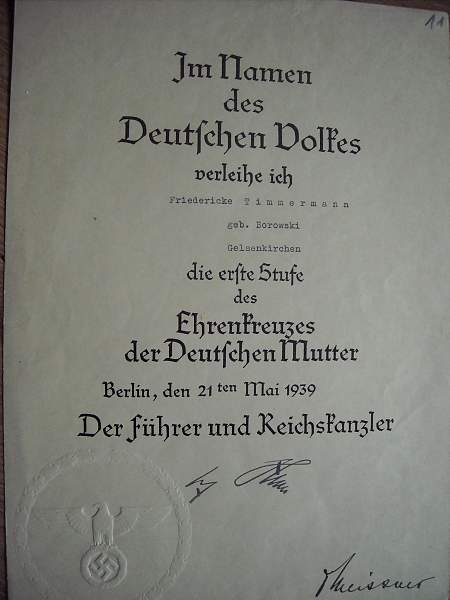 Doc group of the mutterkreuz 1ste stuffe