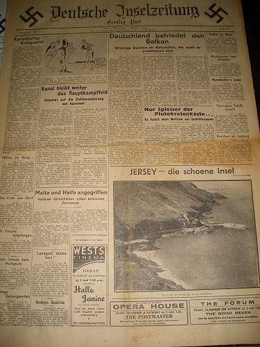 Deutsche Inselzeitung from Jersey Channel Islands