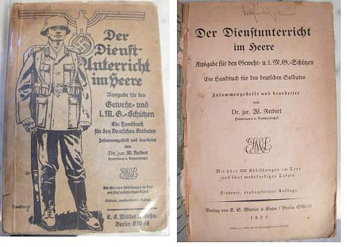 instruction book (reibert) for infantry heer