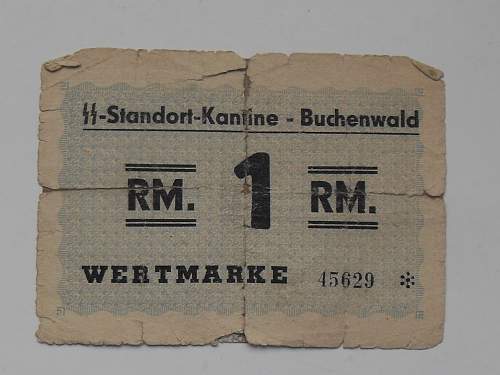 Konzentrationslager Buchenwald credit tokens