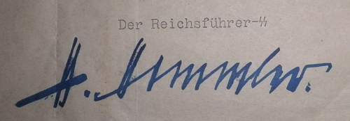 Himmlers signature