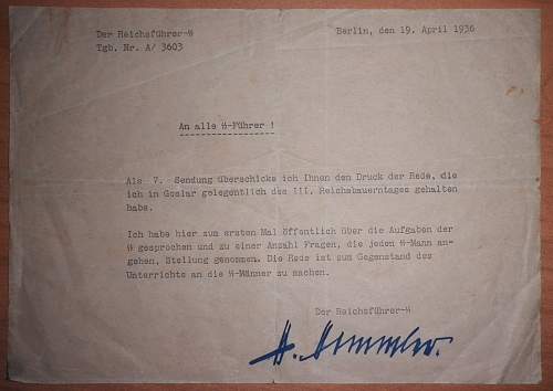 Himmlers signature