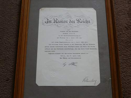 Hitler signed document