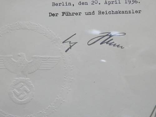 Hitler signed document