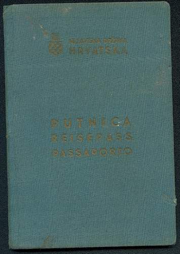 1941 Service Passport - Vienna Consulate