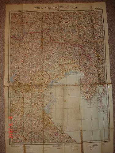 Map of Norther Italy my grandfather used before his surrender to the Allies in 1945.