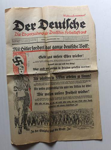 Newspaper from 1933