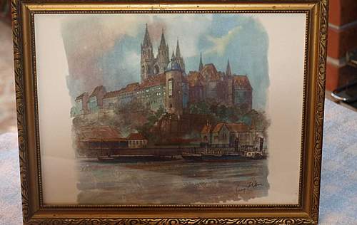 Watercolor Akvarell Photo ADOLF HITLER SIGNED Is it REAL?